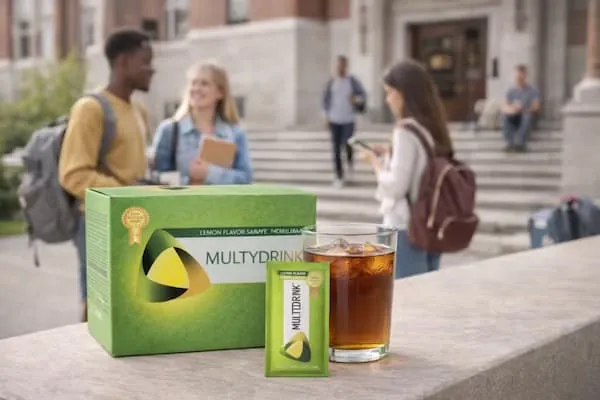 Estudiantes universitarios con MultyDrink